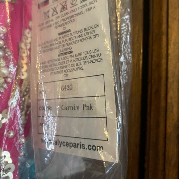 NWT Size 16 Alyce Paris Pink Prom Dress - Picture 3 of 3